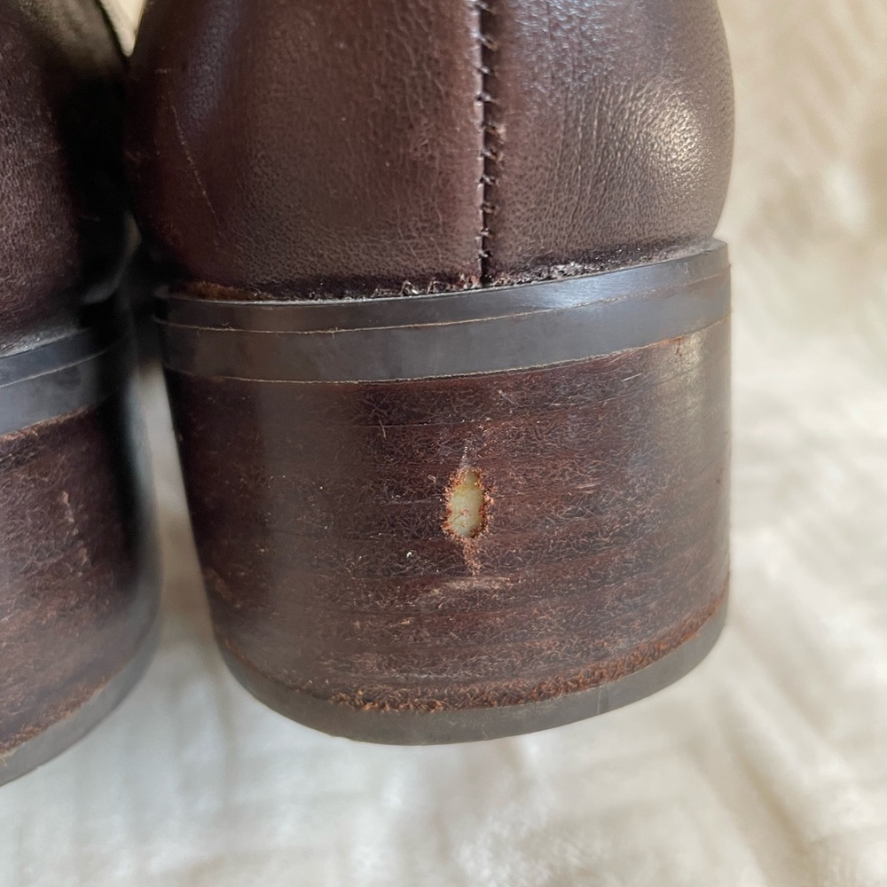 Etienne Aigner Brown Riding Boots Size 10 - Picture 6 of 10